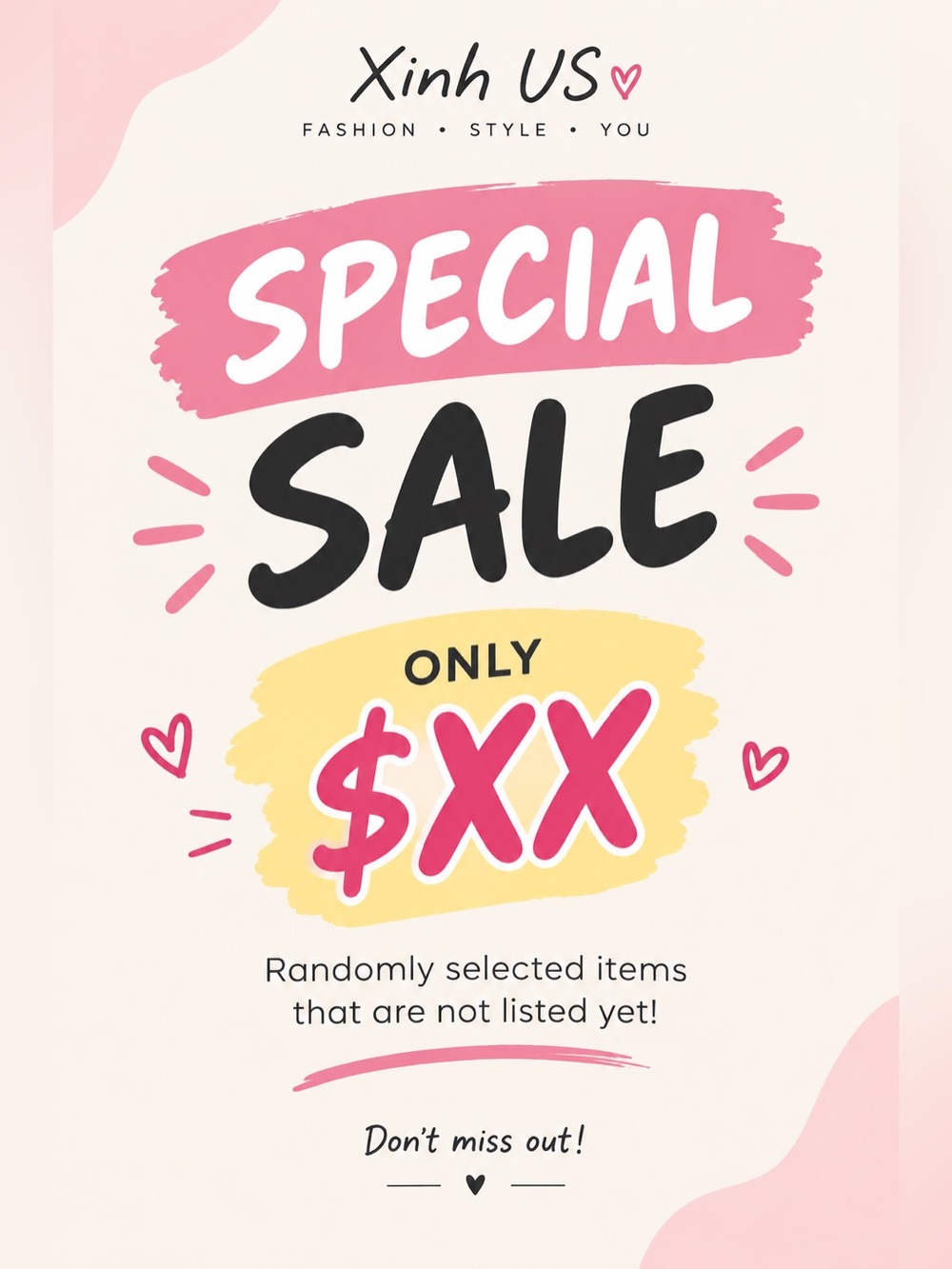 Special Sale Items - unlisted